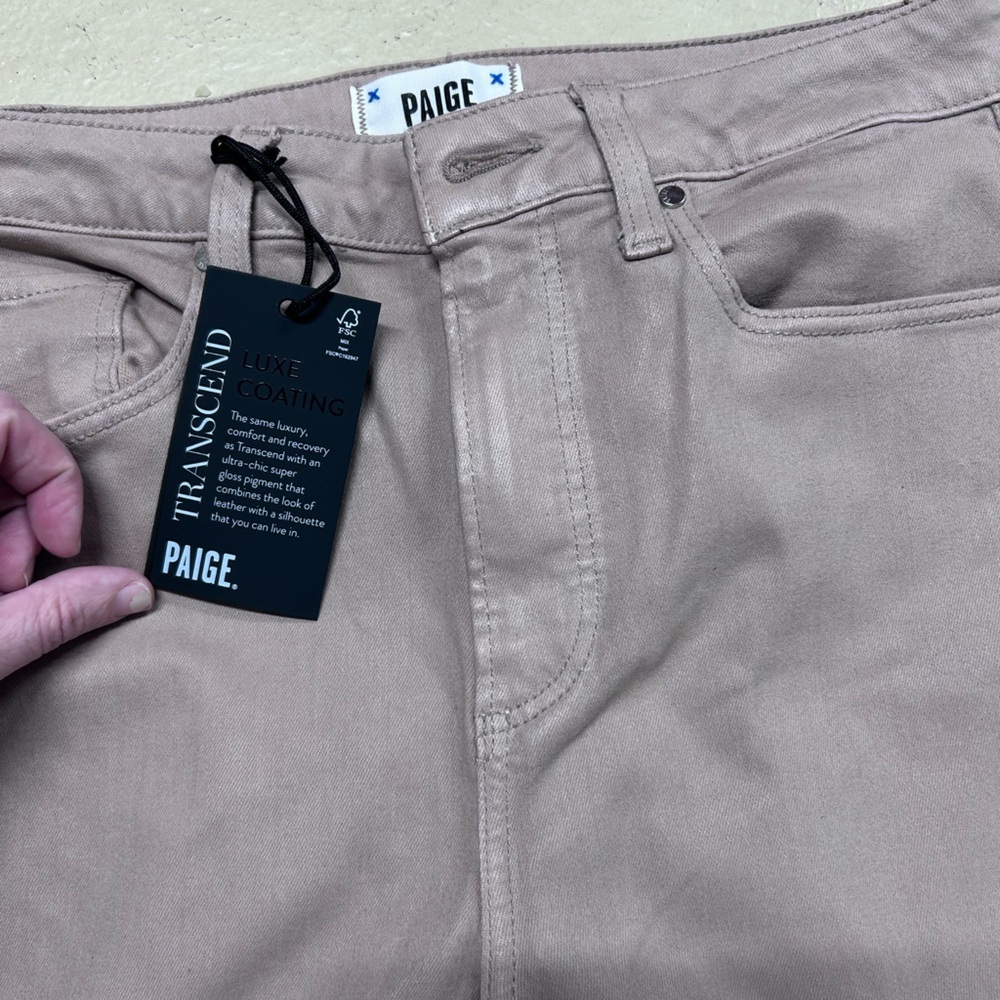 Paige Anessa Ankle Wide Leg Jeans In Sand Size‎ 28 - Picture 7 of 10